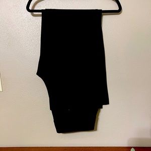 Express Editor Pinstripe Wide Leg Flare